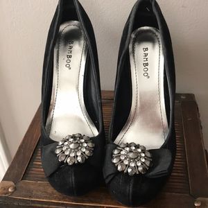 BAMBOO Black stiletto heels. Sale!!🤩🤩🤩